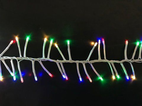 Гирлянда новогодняя LED VALESO Фейерверк 200 RGB Многорежимная Белый провод LKS5015 52230 фото