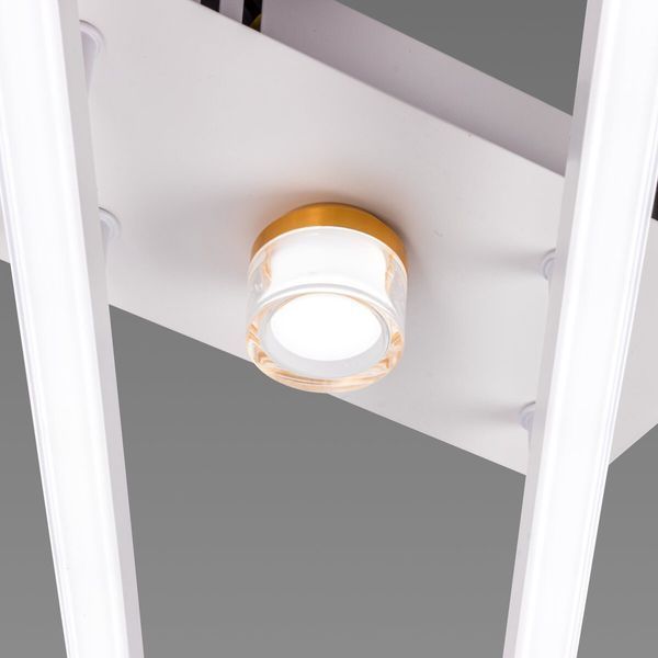 Люстра стельова світлодіодна VALESO 2 плафони LED 20W Білий Золото Сталь Акрил YH1310/2 53481 фото