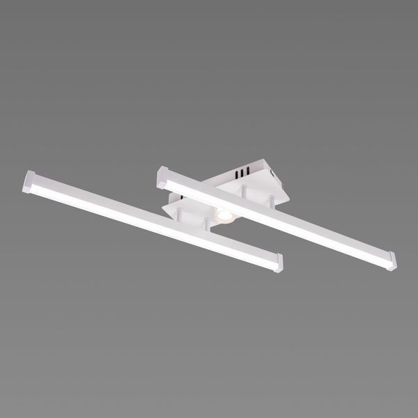 Люстра стельова світлодіодна VALESO 2 плафони LED 20W Білий Золото Сталь Акрил YH1310/2 53481 фото