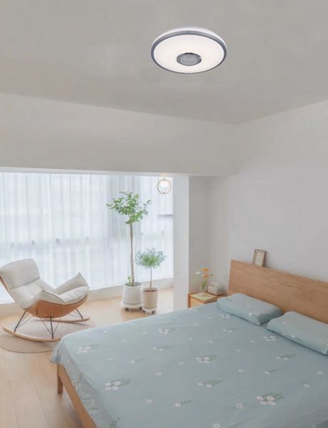 LED Smart Music Ceiling Light VALESO LY366-500 WH with Bluetooth Speaker 60W RGB White 54088 фото