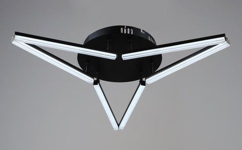 Люстра потолочная светодиодная VALESO YH1324/6 BK, LED 36W, Черный 46914 фото