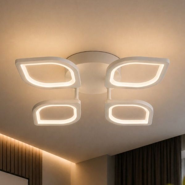 Светодиодная люстра VALESO с пультом IR с затемнением, Белый ,80W,3000-6500K,G 2713/4 47220 фото