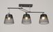 VALESO Ceiling Chandelier K2324/3 for 3 E27 bulbs, Black+Chrome, Metal