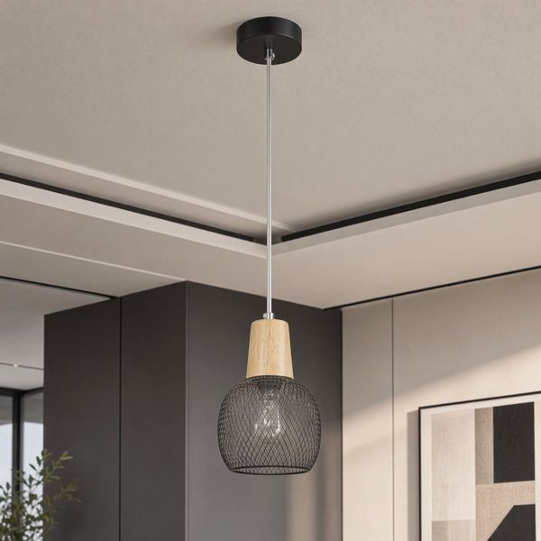 Люстра приостановлена ​​VALESO LP9600 BK Black 46427 фото