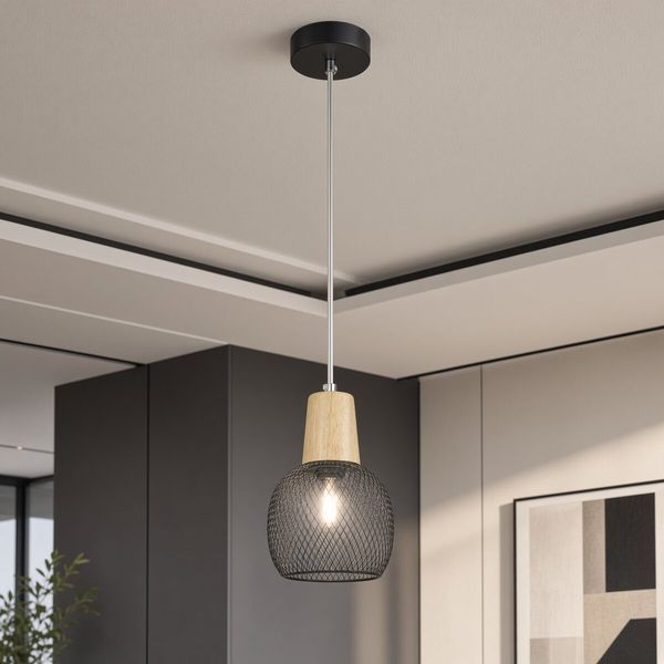 Люстра приостановлена ​​VALESO LP9600 BK Black 46427 фото