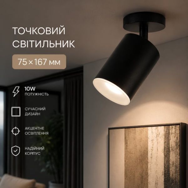 Спот Sirius RT534 BK черный 37311 фото