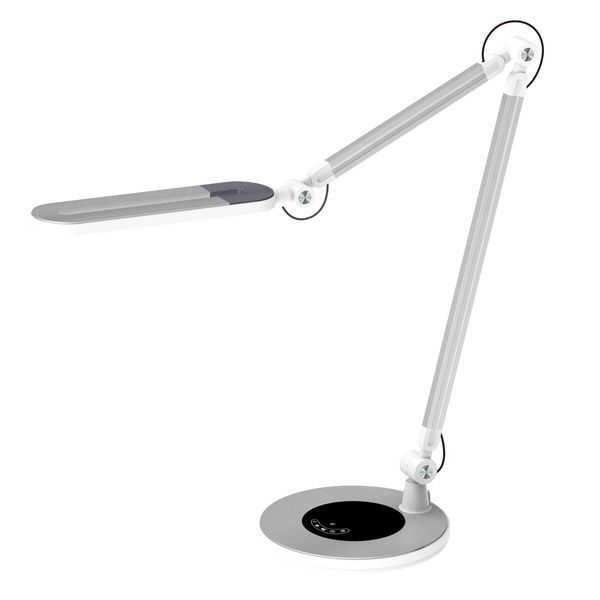 Лампа настольная светодиодная гибкая Sirius BL-1221 серебряная 45170 фото