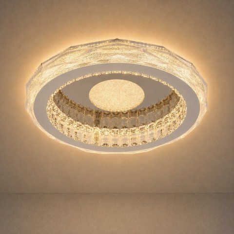 Потолочная люстра VALESO S1001-500C DARK CHROME+CR, хром, LED 114W 54405 фото