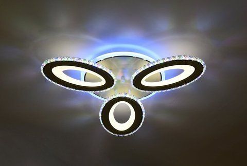 Потолочная люстра VALESO 55660/3 белая + хром, LED 54356 фото