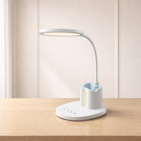 Лампа настольная гибкая светодиодная Sirius BL-1503 белая 45177 фото