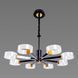 Світлодіодна акрилова люстра Sirius N 3705-8 BLACK+GD 14595 фото 1