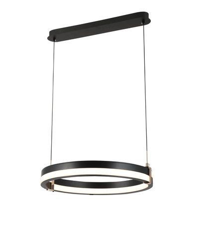 Підвісна LED-люстра VALESO G 2919/500D 108W, з пультом 2.4G з затемненням Чорний+Золото 47356 фото