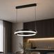 Подвесная LED-люстра VALESO G 2919/500D 108W, с пультом 2.4G с затемнением Черный+Золото 47356 фото 3