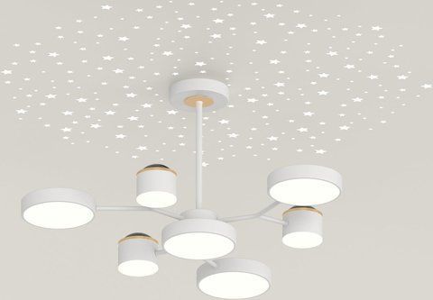 Потолочный LED светильник VALESO XI3347-7 Белый + Золото 47823 фото