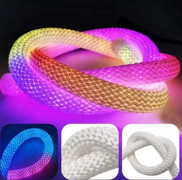 Умная плетеная светодиодная лента RGB VALESO 5 м 250LED с пультом и управлением через приложение 52249 фото