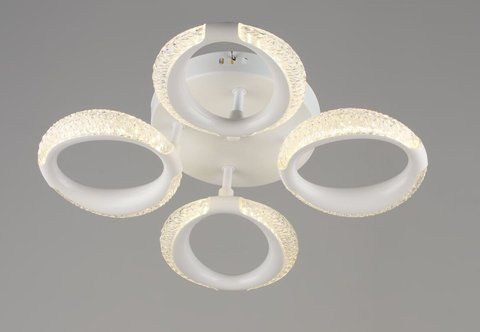 Люстра светодиодная акриловая Sirius B YH1303/4 WT 24W 46893 фото
